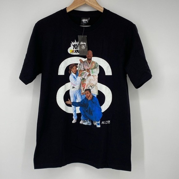 Stussy x MC Lyte YO MTV Raps T-Shirt Vintage Size Small New With Tags